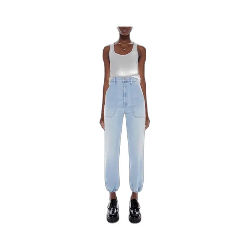 High-Rise Straight Jeans