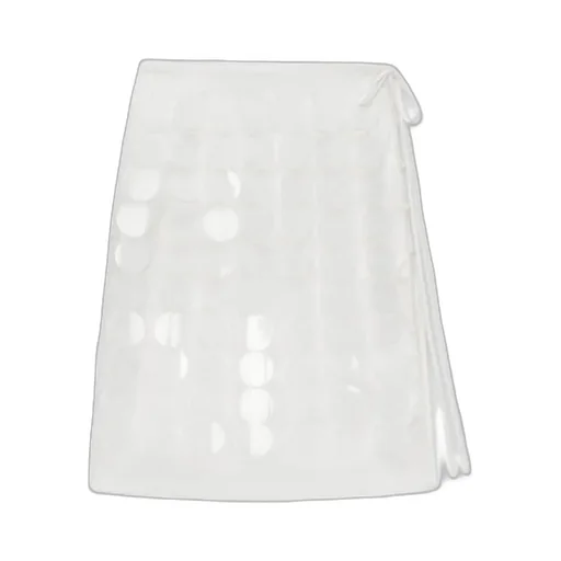 Circle-Appliqué Wrap Mini Skirt
