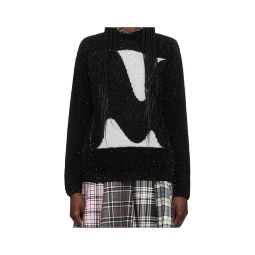 Intarsia-Knit Logo Jumper