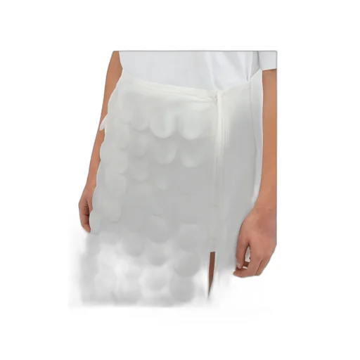 Circle-Appliqué Wrap Mini Skirt