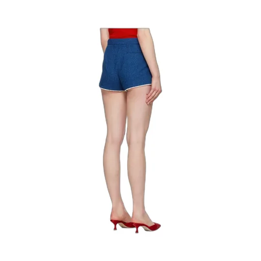 Striped-Edge Mini Shorts