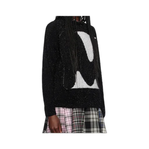 Intarsia-Knit Logo Jumper