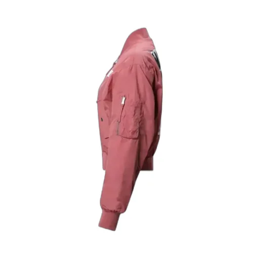 Bear Print Logo Casual Jacket