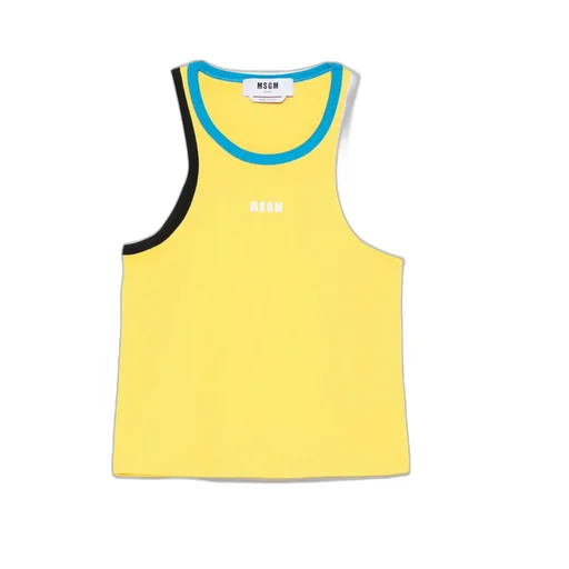 Contrast-Trim Tank Top