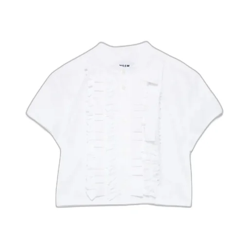 Cropped Ruffled Shirt