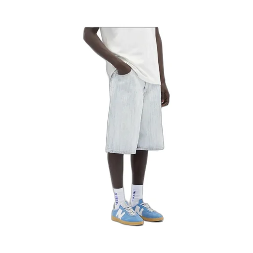 Logo-Patch Denim Bermuda Shorts