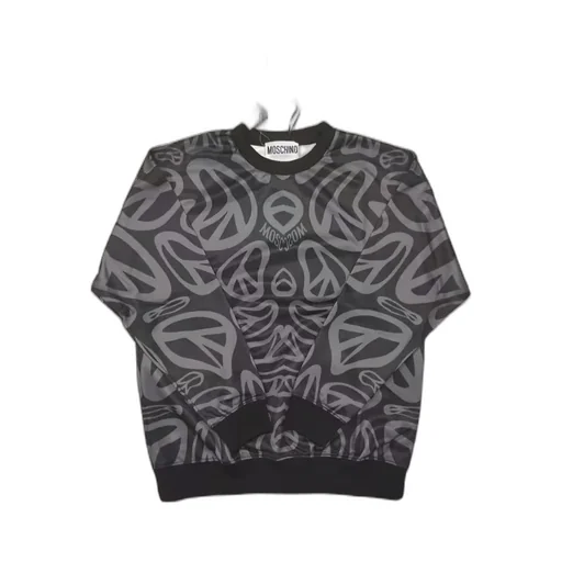 Printed Round-Neck Sweater