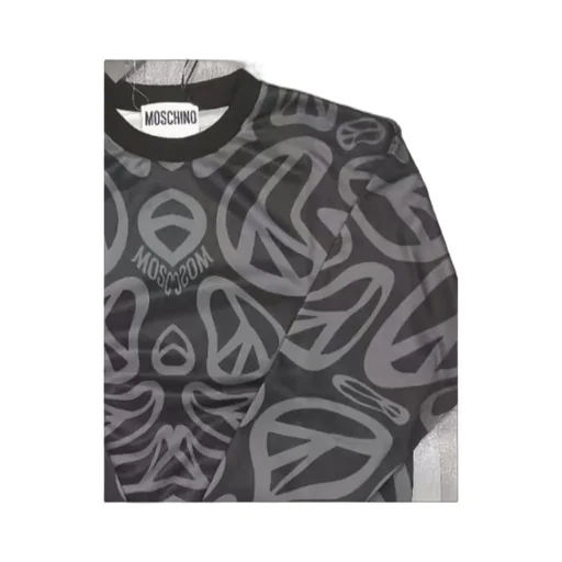 Printed Round-Neck Sweater
