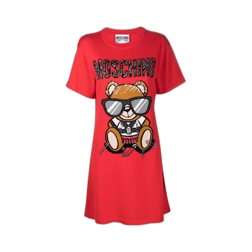 Teddy Print T-Shirt Dress