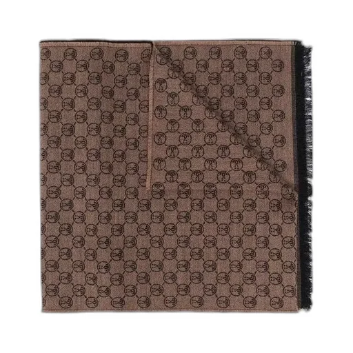 Logo Jacquard Wool Scarf
