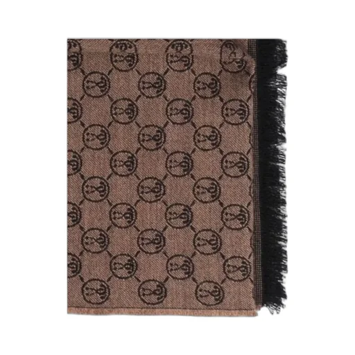 Logo Jacquard Wool Scarf