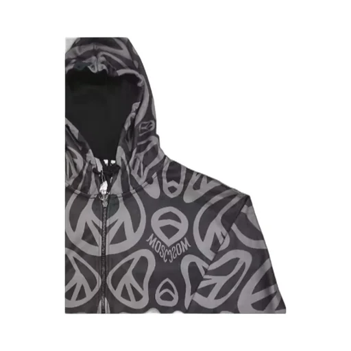 Hooded Printed Pattern Casual Jacket