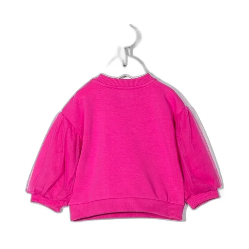Teddy Bear Logo-Print Long-Sleeve Top