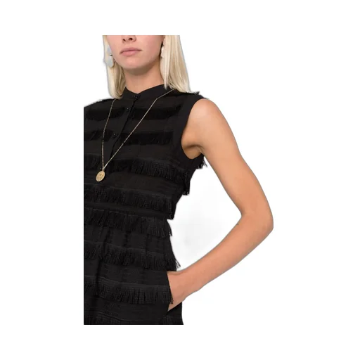 Tassel-Rimmed Sleeveless Dress