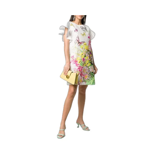 Floral Printed Straight-Tube Dress