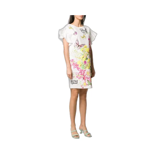 Floral Printed Straight-Tube Dress