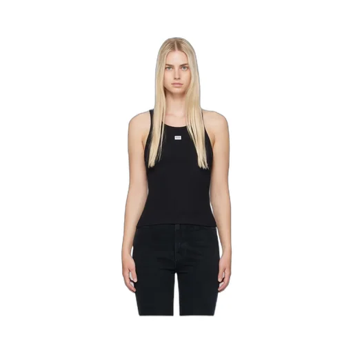 Rib Knitted Round-Neck Vest