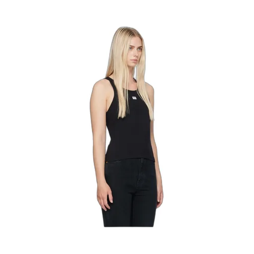 Rib Knitted Round-Neck Vest