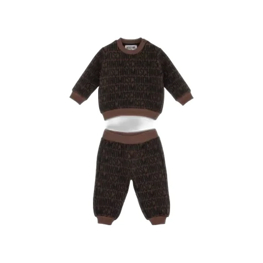 Letter Pattern Sweater Set