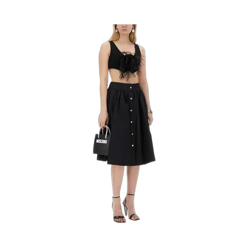 V-Necked Vest With Feather Detail