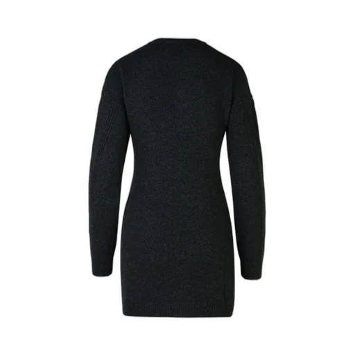 Chain Detailed Drop Shoulder Knitted Dress