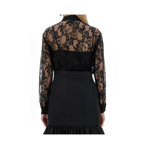 Lace Lapel Blouse