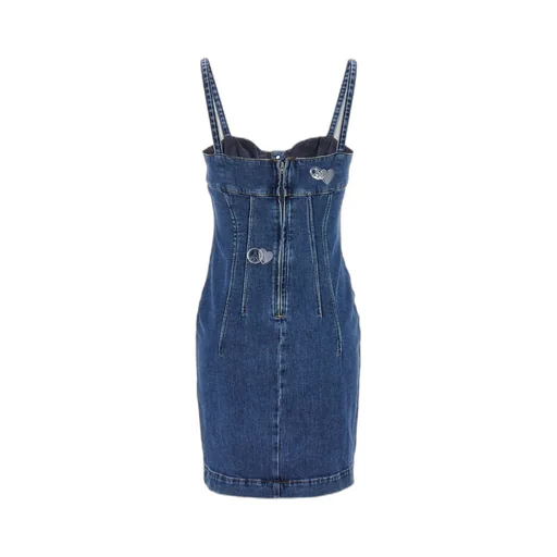 Jeans AppliquÉD Sleeveless Denim Mini Dress
