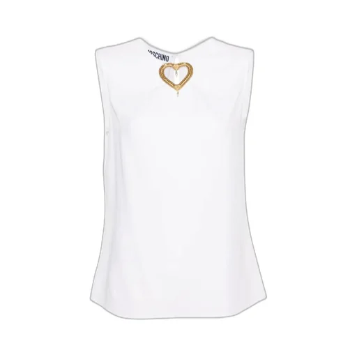 Heart Cut-Out Sleeveless Blouse
