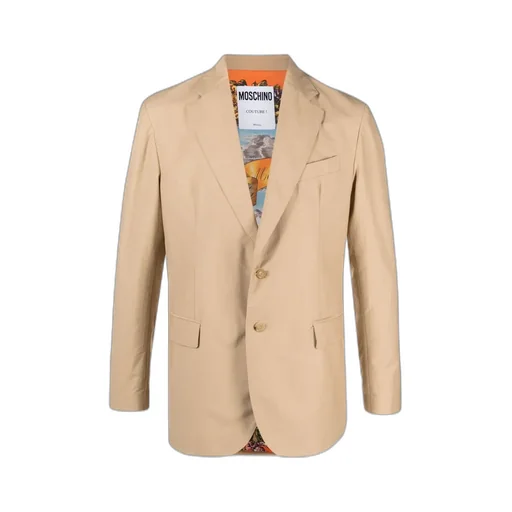 Single-Breasted Cotton-Blend Blazer