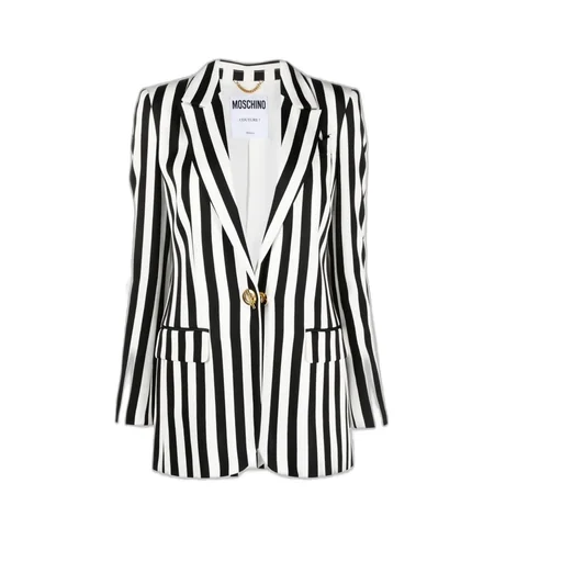 Striped Print Suit Jacket