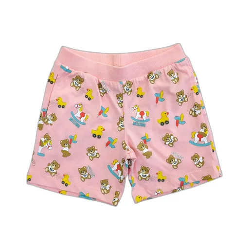 Teddy Bear-Motif Shorts Set