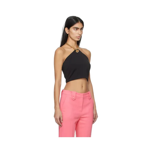 Chain-Link Cropped Top