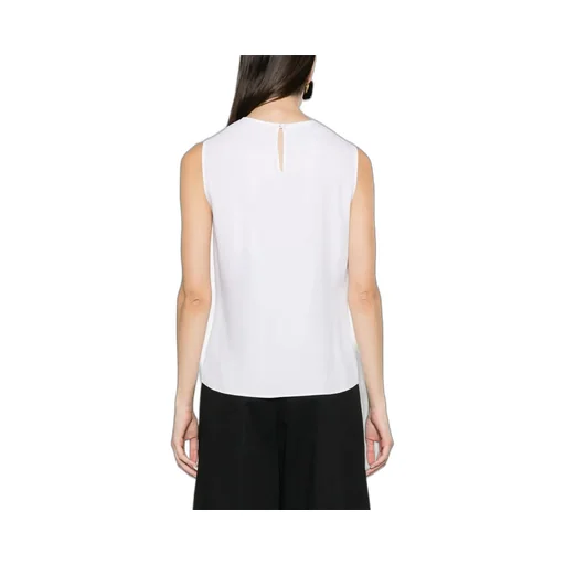 Heart Cut-Out Sleeveless Blouse