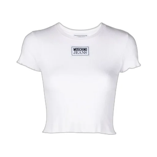 Jeans Lettuce Hem Cropped T-Shirt