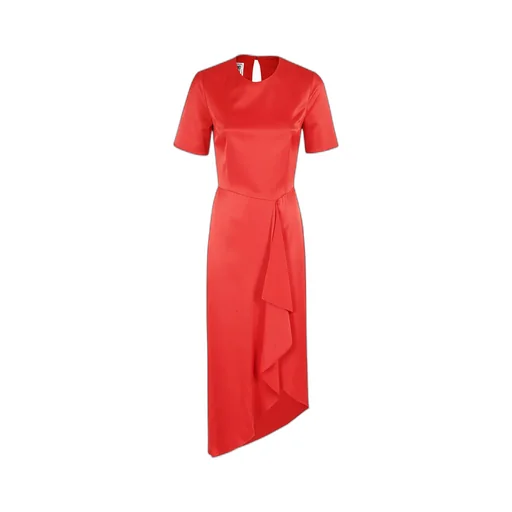 Round-Collar Short-Sleeve Dress