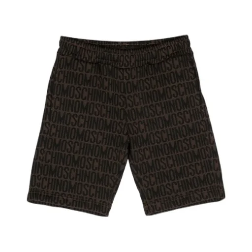 Monogram-Printed Knee-Length Shorts