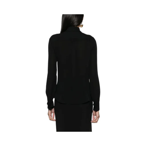 Long-Sleeved Silk Shirt