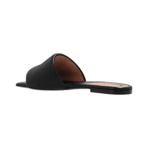 Logo-Plaque Padded Slip-On Sandals