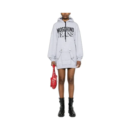 Hooded Minidress With Strap Detail