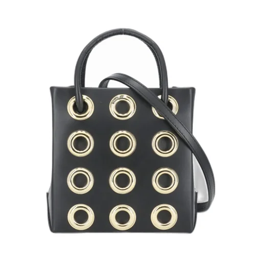 Logo Eyelet Shoulder Bag