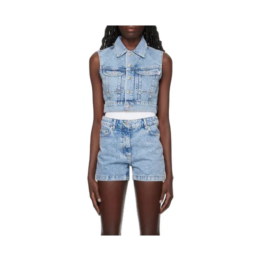 Lapel Denim Vest
