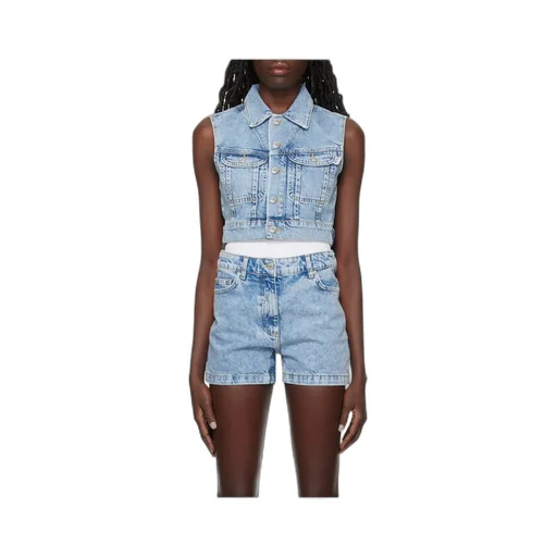 Lapel Denim Vest