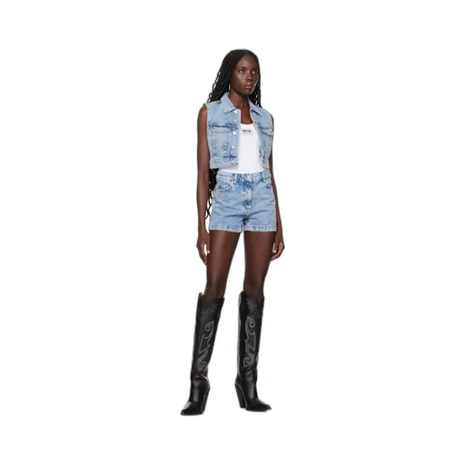 Lapel Denim Vest