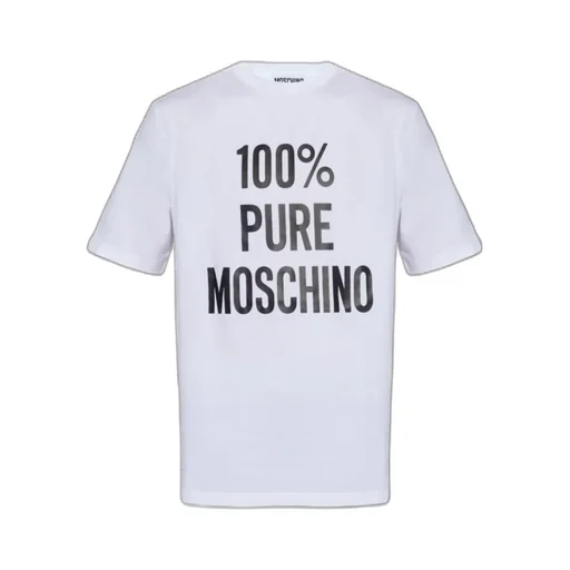 100% Pure Moschino Printed Crewneck T-Shirt