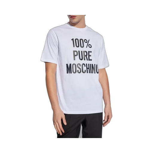 100% Pure Moschino Printed Crewneck T-Shirt
