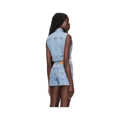 Lapel Denim Vest