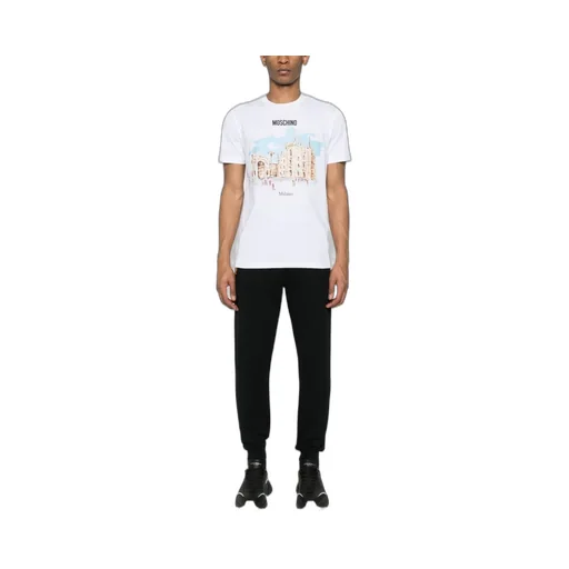 Logo-Lettering Cotton Track Pants
