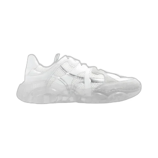 Round-Toe Chunky Lace-Up Sneakers