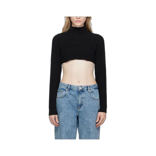High-Necked Short Sweater