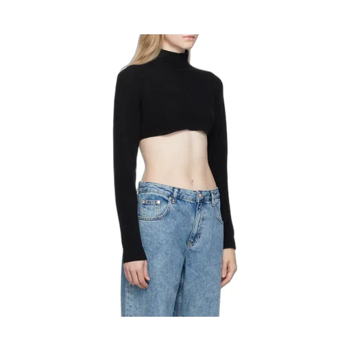 High-Necked Short Sweater